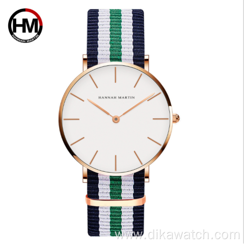 HM Japan Movement Men's Waterproof Business Casual Black Belt Watch wish quartz watch factory wholesale